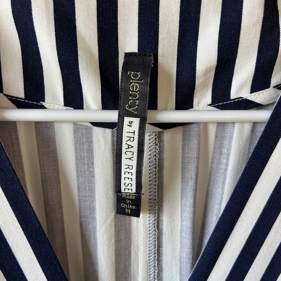 Tracy Reese Anthropologie Black and White Striped Midi Dress - Picture 6 of 7